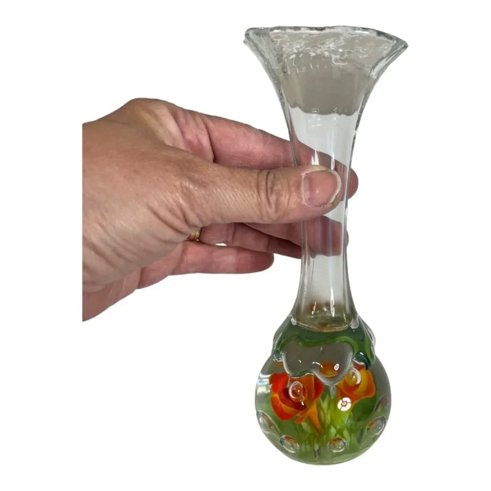 Blown Glass Flower Vase‎